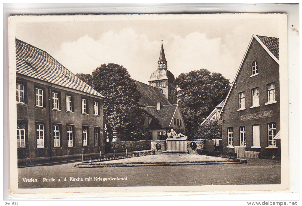 4426 VREDEN, Kriegerdenkmal, Kirche, 1933 - Vreden