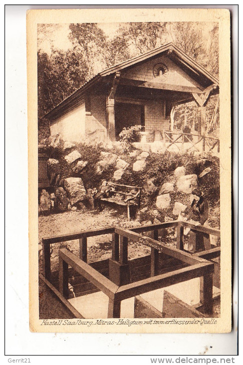 6380 BAD HOMBURG, Kastell Saalburg, Mitras-Heiligtum, 1924 - Saalburg