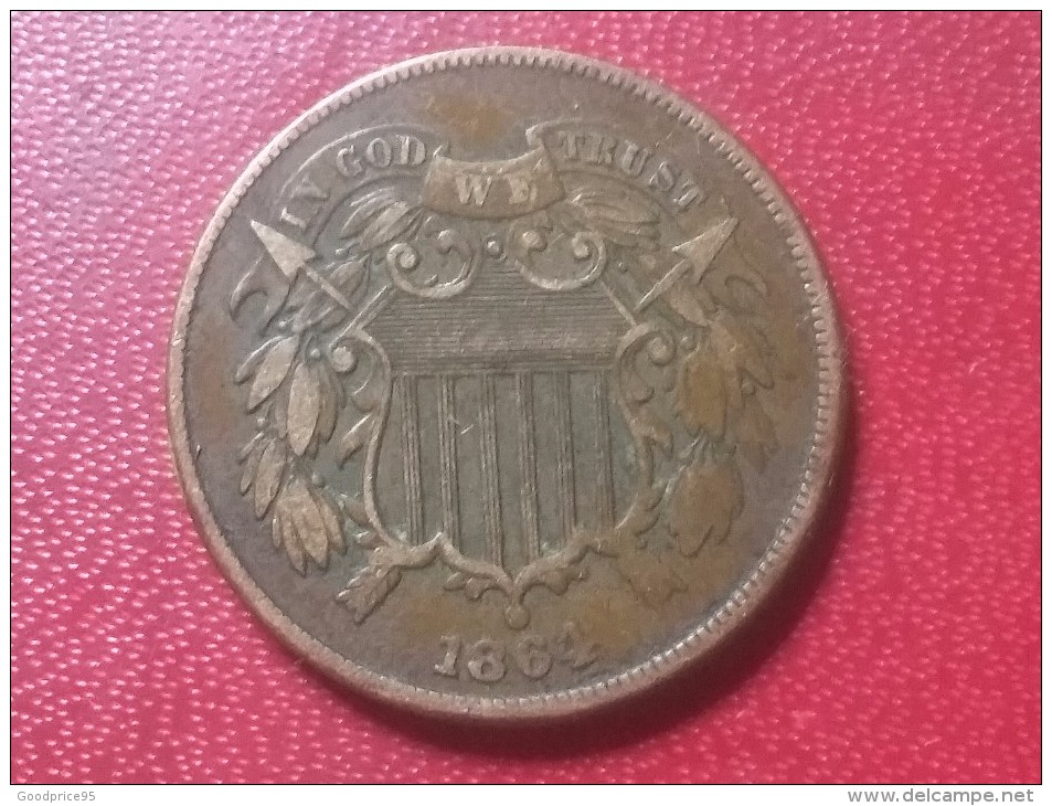 2 CENTS 1864 - 2, 3 & 20 Cents
