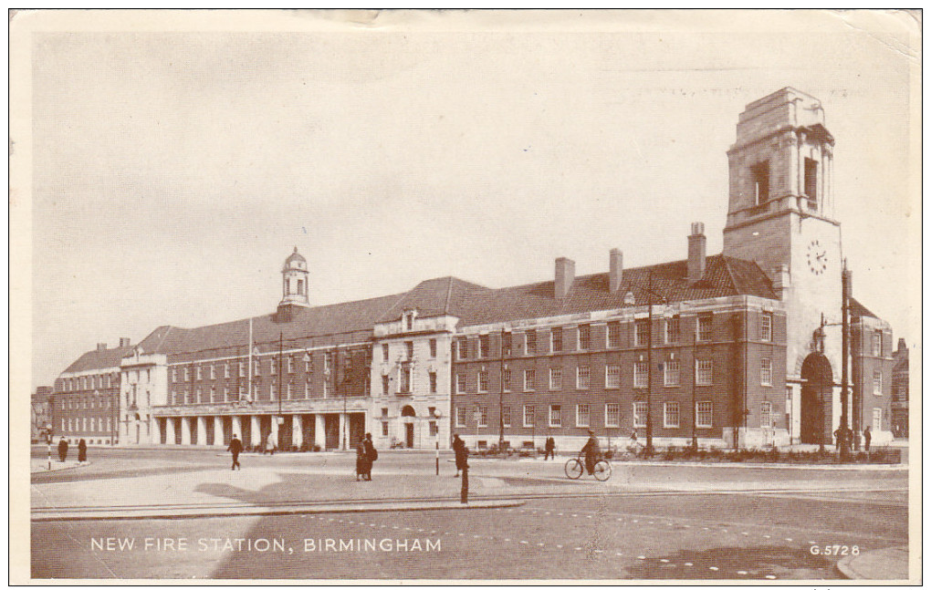 BIRMINGHAM, Warwickshire, England, PU-1932; New Fire Station - Birmingham