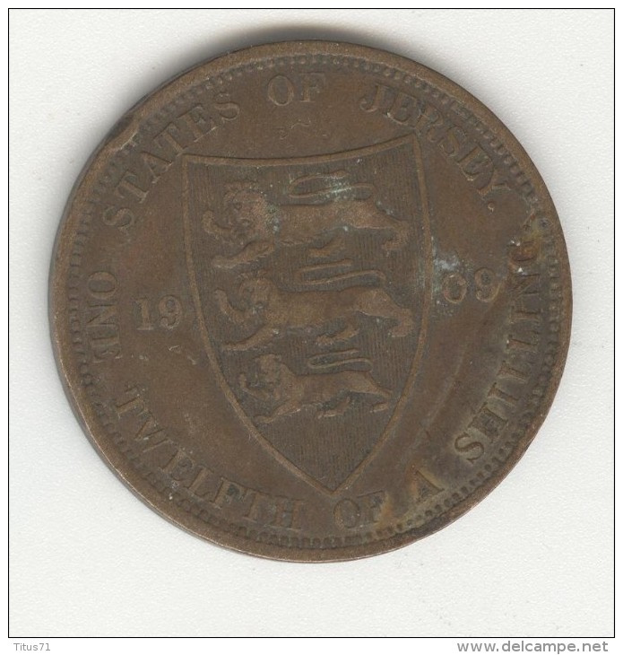 1/12 Shilling - Jersey - 1909 TTB - Jersey