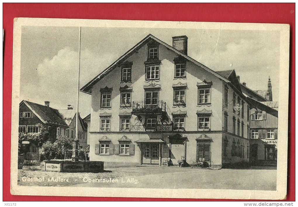 EZN-03  Gasthof ADler Oberstaufen Gelaufen Nach Zürich - Oberstaufen