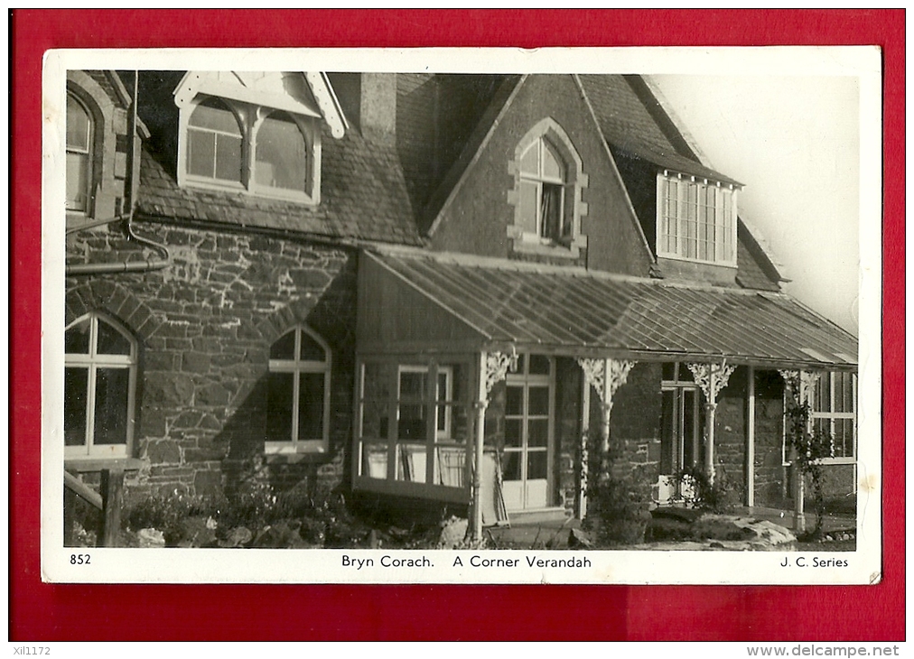 EZN-13  Bryn Corach, Conwy  A Corner Verandah.  Used In 1950 - Unknown County