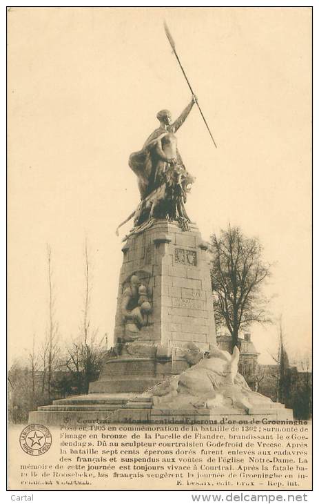 COURTRAI - Monument Des Eperons D'or Ou De Groeninghe - Kortrijk