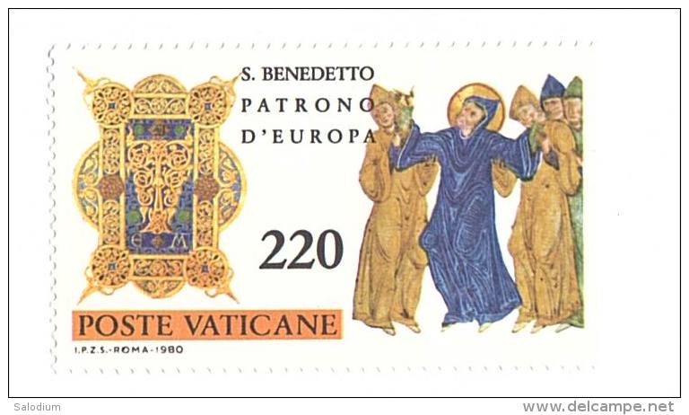 F1147 - S. BENEDETTO Patrono D´europa - POSTE VATICANE - Città Del Vaticano - Nuevos