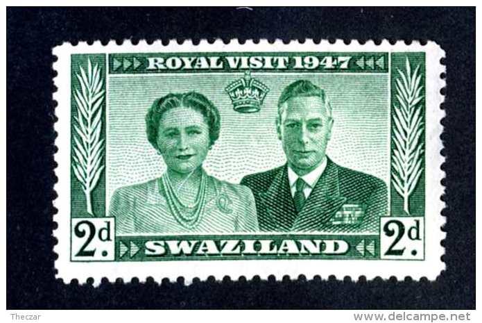 6484x)  Swaziland 1947 ~ -Sc # 45 ( Cat.$ .25 )  Mnh**~ Offers Welcome! - Swaziland (...-1967)