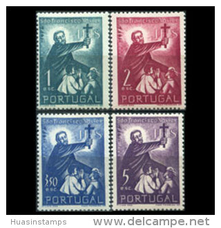 PORTUGAL 1952 - Scott# 753-6 St.Francis Set Of 4 LH - Ungebraucht