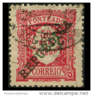 PORTUGAL 1910 - Scott# J19 Rep.Opt. 50r Used - Oblitérés