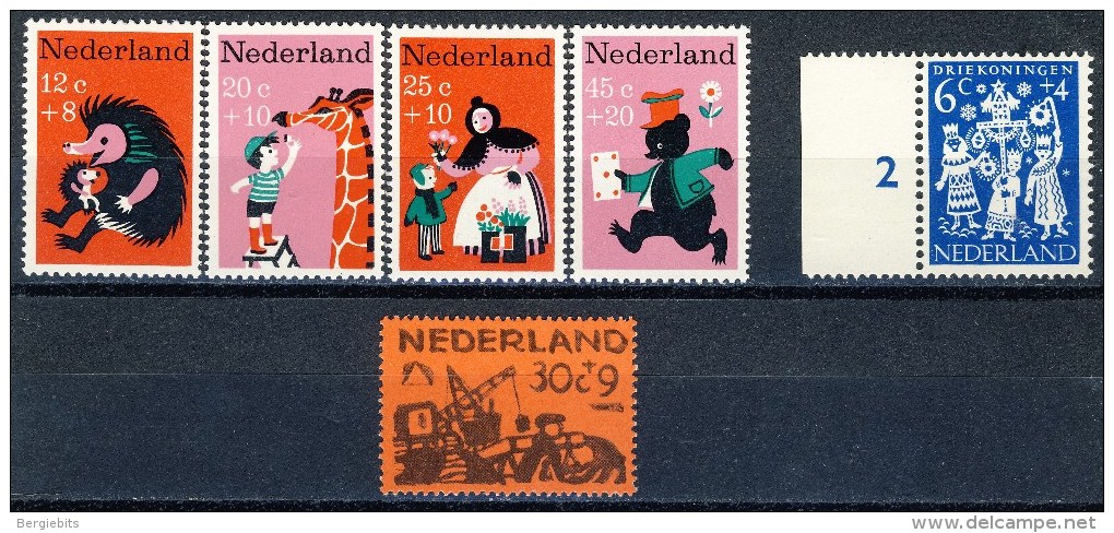 Netherlands 6 MNH Stamps, Very Good Value - Unused Stamps