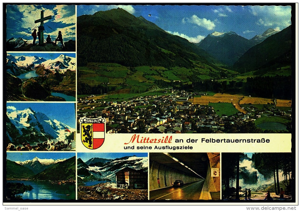 Mittersill Gegen Den Felberntauern  -  Und Seine Ausflufsziele  -  Mehrbild-Ansichtskarte Ca.1990   (4909) - Mittersill