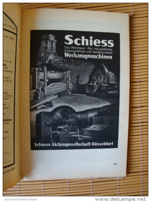 1941 Kalender des Deutschen Metall Arbeiters, Verlag DAF, Berlin, 328 Seiten + 71 Seiten alte Werbung, Fahrrad, Auto usw