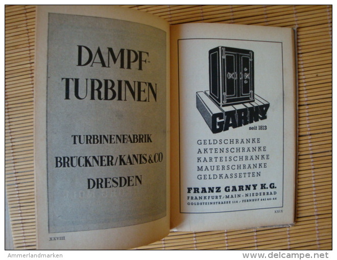 1941 Kalender des Deutschen Metall Arbeiters, Verlag DAF, Berlin, 328 Seiten + 71 Seiten alte Werbung, Fahrrad, Auto usw