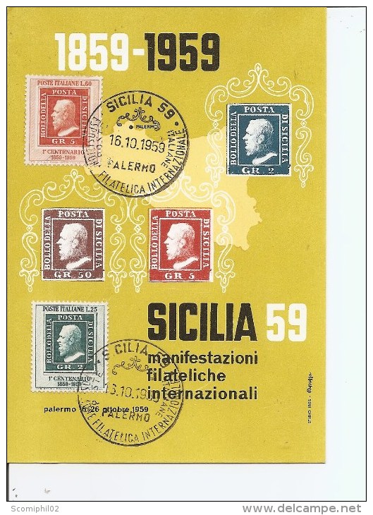 Timbres Sur Timbres ( CM Commémorative D'Italie De 1959 à Voir) - Timbres Sur Timbres