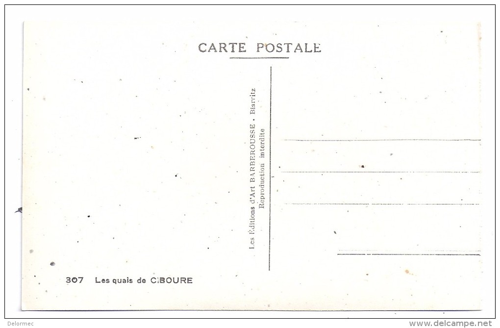 CPSM Photo Ciboure 64 Pyrénées Atlantiques Les Quais édit Art Barberousse à Biarritz N°307 Non écrite - Ciboure