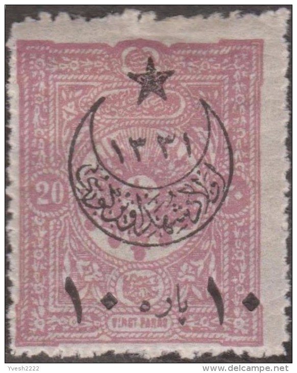 Turquie 1915, petit lot de timbres surchargés, neufs et oblitérés