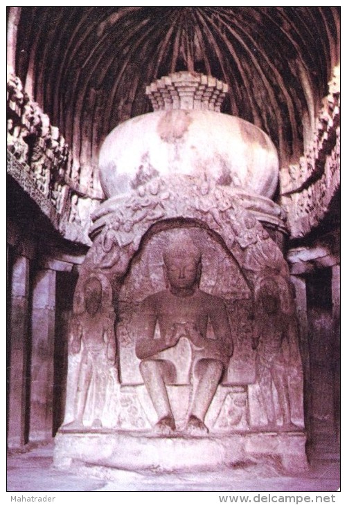 India - Aurangabad - Buddha From Ellora Caves - Buddismo