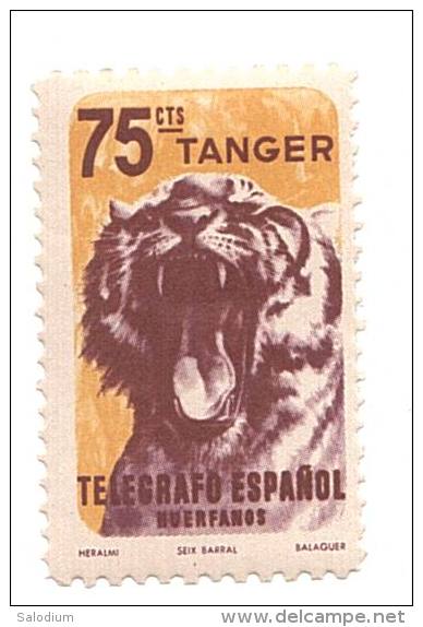 F1257 - TANGER Telegrafo Espanol - Tigre Tigher TANGERI MAROCCO - Francobollo Nuovo - Morocco (1956-...)