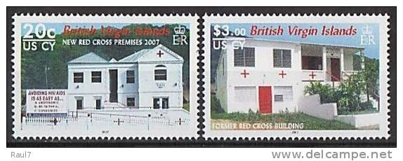 British Virgin Islands 2007 - Croix Rouge, Nouveau Et Ancien Batiment -2v Neufs // Mnh - Iles Vièrges Britanniques