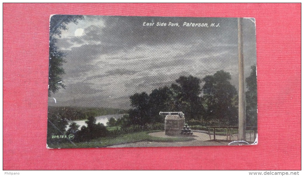 New Jersey> Paterson  Night View  East Side Park  -----------ref   1921 - Paterson