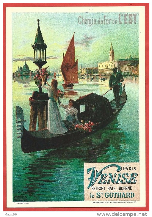 CARTOLINA NV FRANCIA - Le Maitre De L'Affiche - Chemin De Fer De L'Est - 1899 - 10 X 15 - 2000 Pezzi - Cartolina N° 88 - D'Alési, Hugo