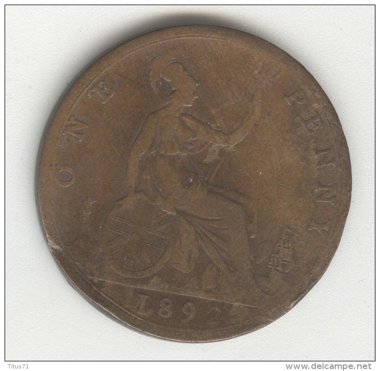 1 Penny Grande Bretagne / U.K. 1892 Victoria - D. 1 Penny