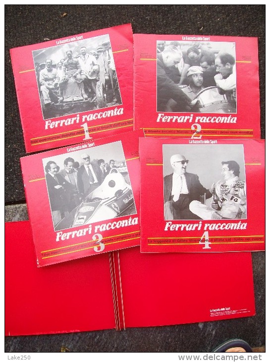 FERRARI RACCONTA 1988 4 Numeri (1/2/3/4) + Copertina 1988 Supplemento Della Gazzetta Dello Sport - Motoren