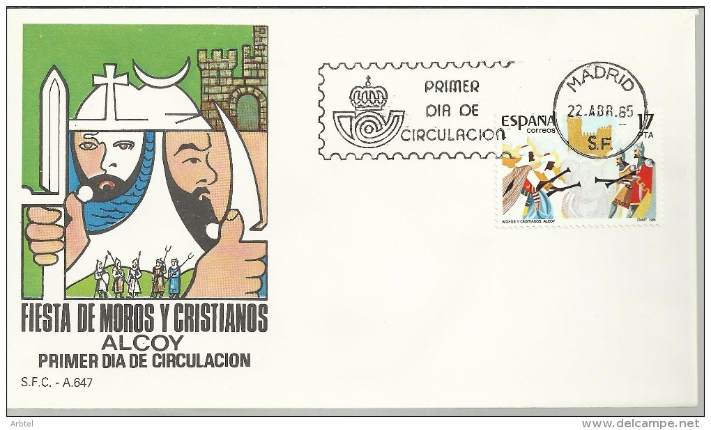 ESPAÑA SPD FDC FIESTA DE MOROS Y CRISTIANOS ALCOY - Other & Unclassified