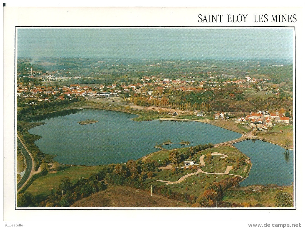 63  SAINT ELOY Les MINES  -   Le Plan D' Eau  Et  Son Camping - Saint Eloy Les Mines
