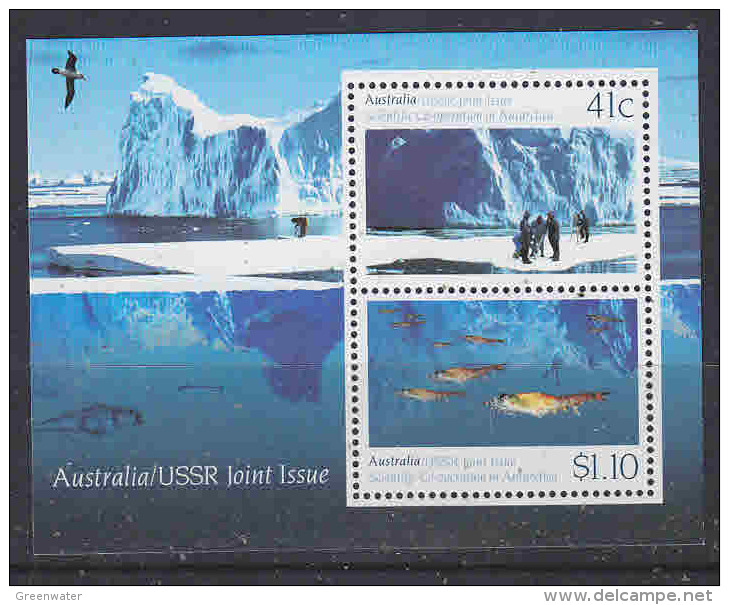 Australia 1990 Antarctica / Joint Issue With USSR M/s ** Mnh (23764) - Neufs