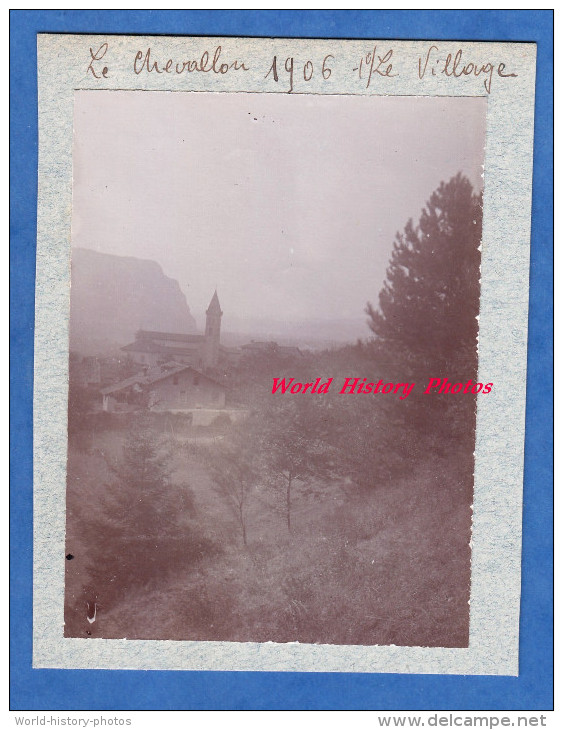 Photo Ancienne - LE CHEVALLON De VOREPPE ( Isère ) - Le Village - 1906 - Anciennes (Av. 1900)