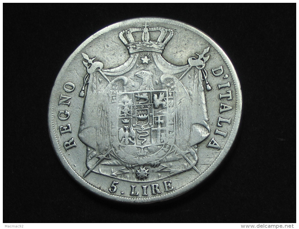 5 Lire 1809 M - Napoleone Imperatore E Re - Regno D´ITALIA    *** EN  ACHAT IMMEDIAT *** - Napoleoniche