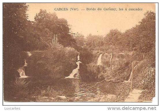 CARCES. BORDS DU CARAMY. LES 4 CASCADES. - Carces