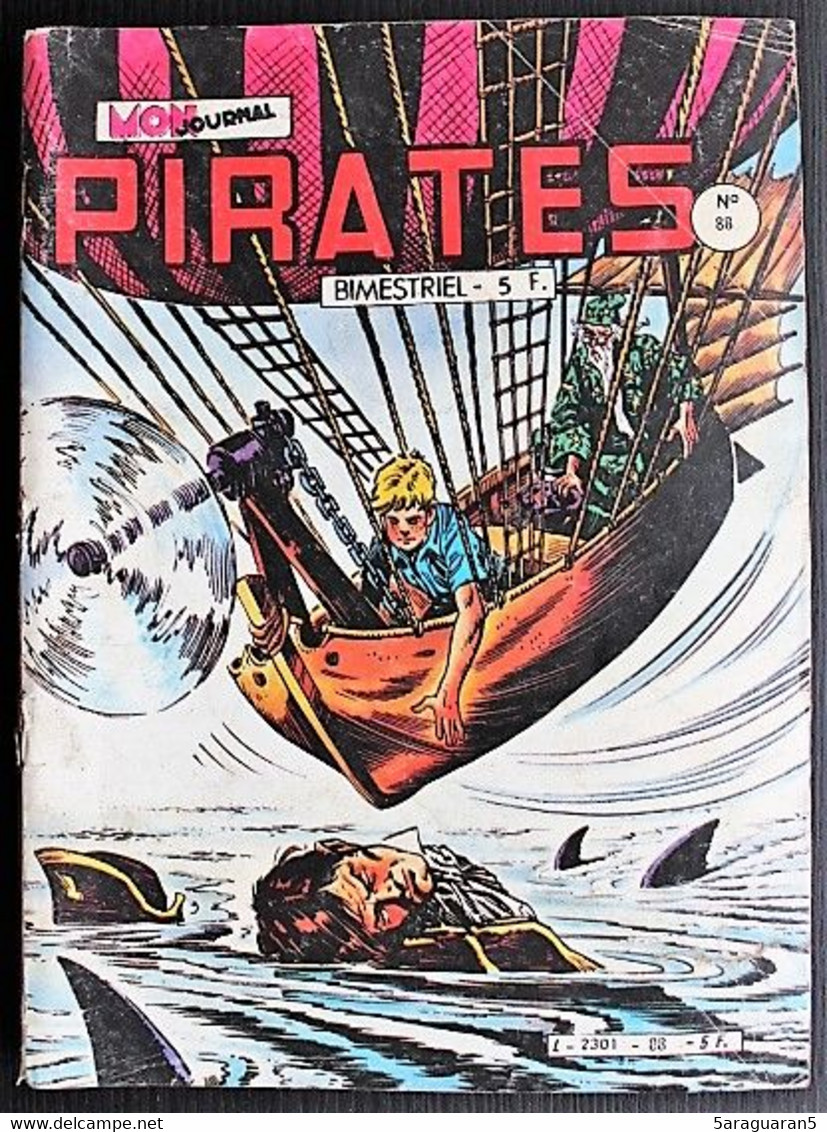 BD PETIT FORMAT - PIRATES - 88 - Cap'tain Rik Erik : Enterrement à Merengué - EO 1982 Mon Journal - Piraten