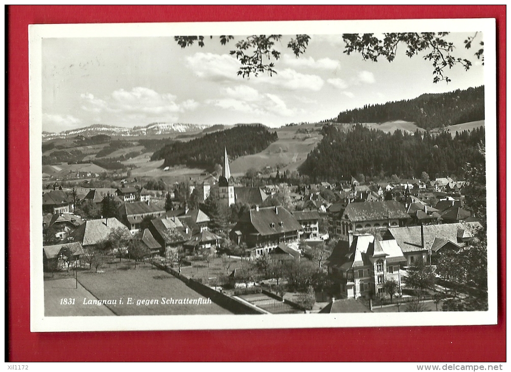 EZOB-05 Langnau In Emmenthal Gegen Schrattenfluh. Stempel Militaersache - Langnau Im Emmental