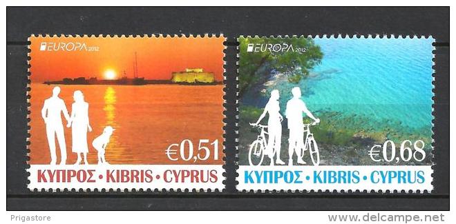 CHYPRE 2012 Europa Yvert N° 1245 Et 1246 Neuf ** Sans Charnière Never Hinged - Unused Stamps