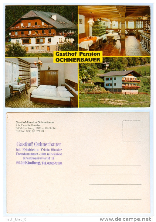 2) AK Steiermark 8650 Kindberg Im Mürztal Gasthof-Pension Ochnerbauer Frieda Friedrich Illmaier I. Österreich Austria - Krieglach