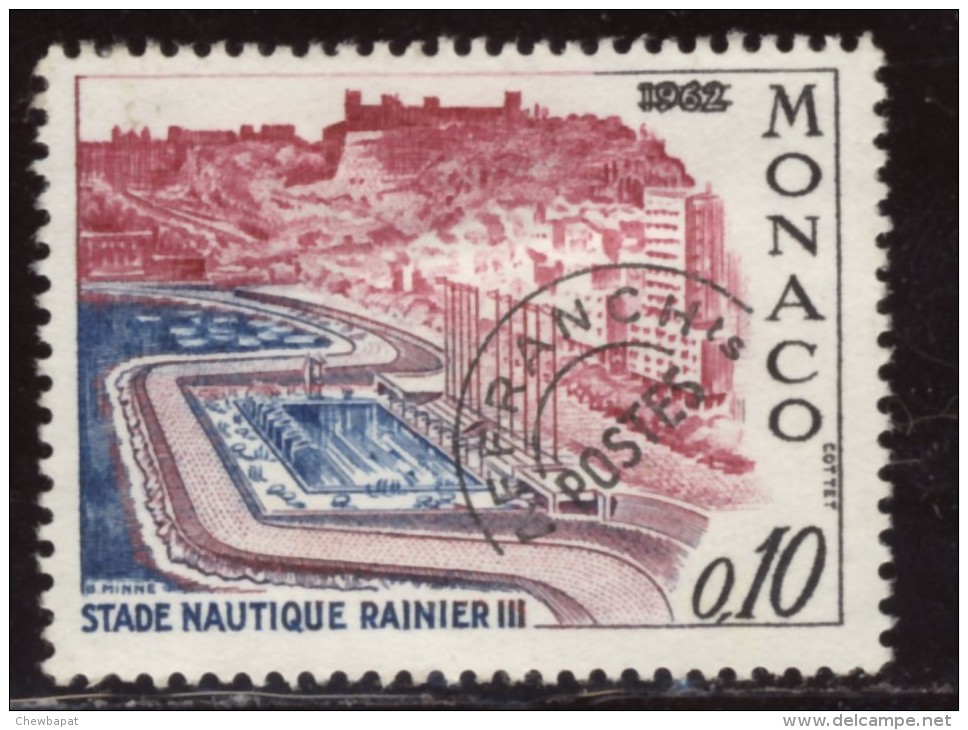 Monaco - Préoblitéré - Charnière  Y&T 1960 N° 23 Stade Nautique Rainier III  10c Noir Rouge Violet Outremer - Oblitérés