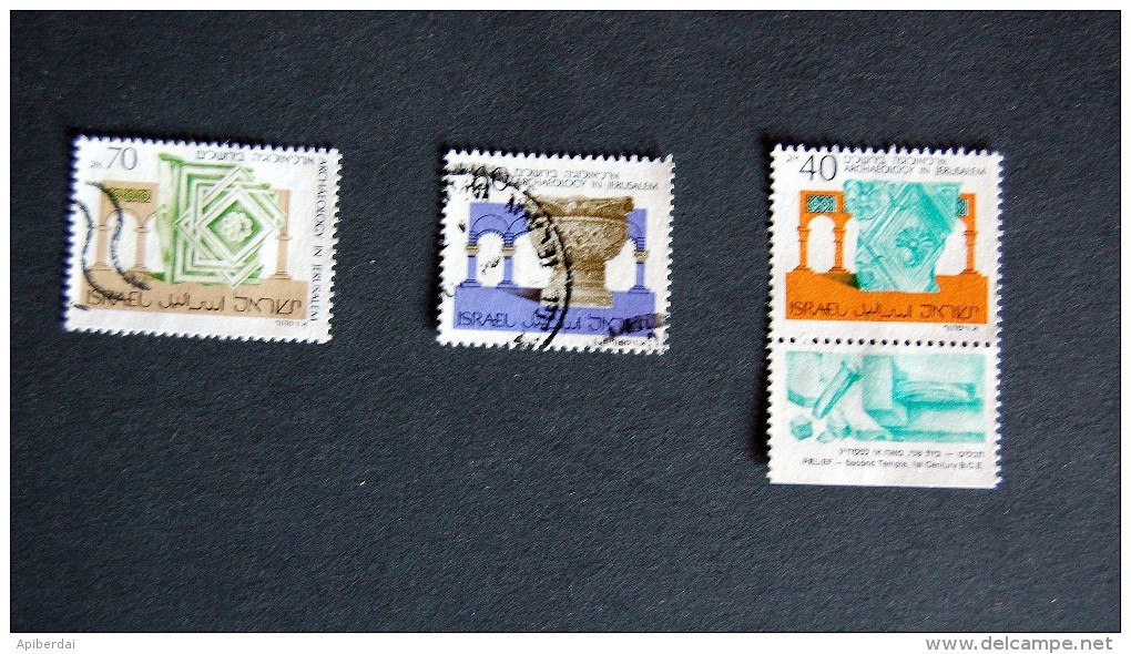 Israel - 1988 -1992 Jerusalem Archaeology - Used Stamps (without Tabs)