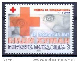 MK 2002-ZZ119 RED CROSS SOLIDARNOST, MACEDONIA, 1v, MNH - Noord-Macedonië