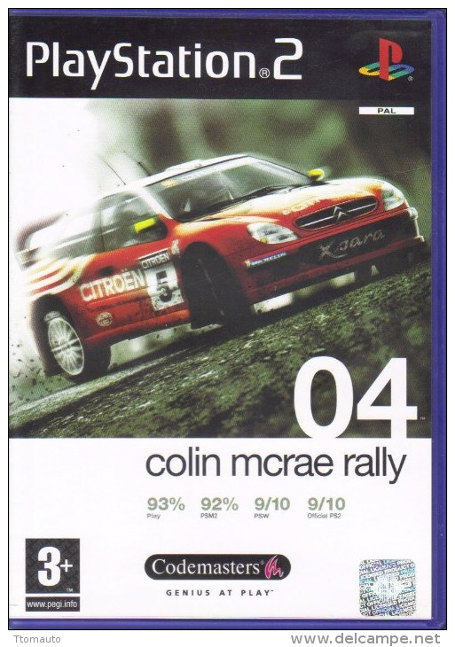 Jeux PS2  -   Colin McRae Rally 4 - Playstation 2