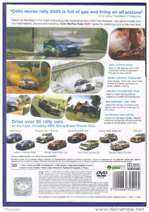 Jeux PS2  -   Colin McRae Rally 2005 - Playstation 2