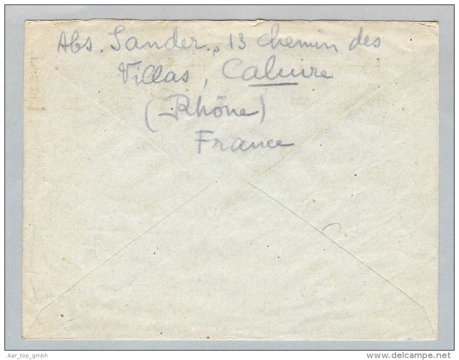 DE Saarland 1949-12-01 Brief EF Mi# 252 - Lettres & Documents