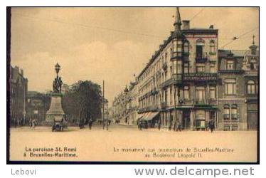 « La Paroisse Saint Remi à BRUXELLES-Maritime - Le Monument Aux Promoteurs De Bxl Maritime Au Bd Léopold II » - Hafenwesen