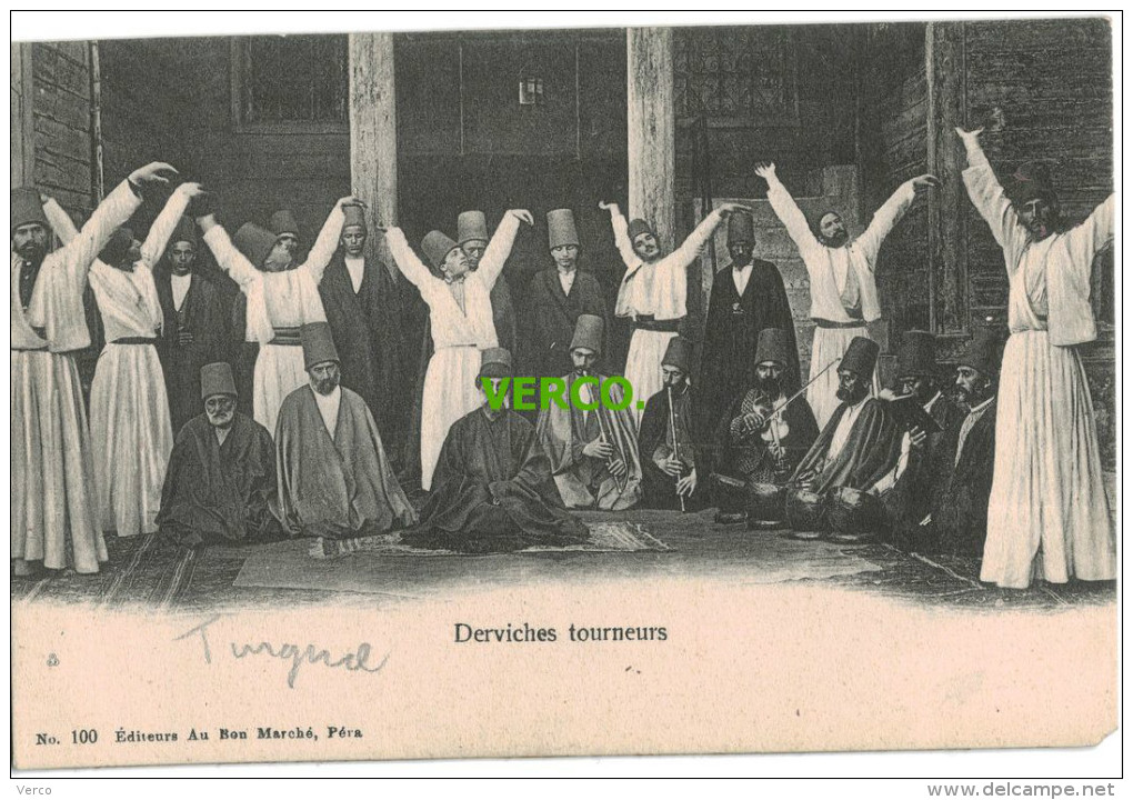 Carte Postale Ancienne De TURQUIE – DERVICHES TOURNEURS - Türkei