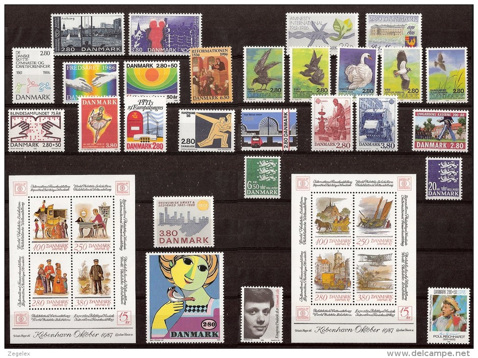 Danmark 1986 Yearpack - Complete - MNH/**/Postfrisch. Komplett - Annate Complete
