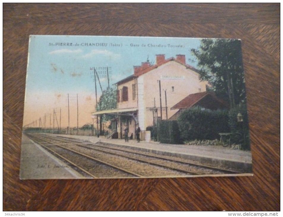 CPA Saint Pierre De Chandieu Isère Gare De Chandieu Toussieu - Autres & Non Classés