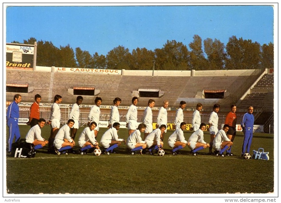 FOOTBALL  L EQUIPE DE L OLYMPIQUE DE MARSEILLE CARTE PUB - Calcio