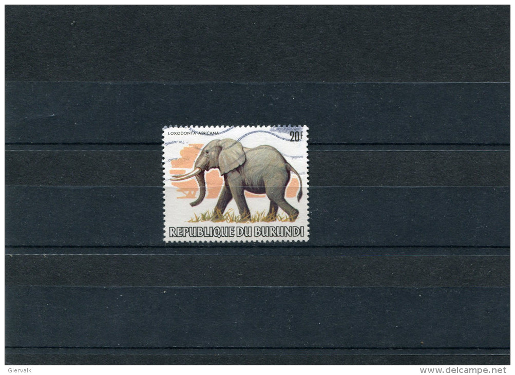 BURUNDI 1982 ELEPHANT(without WWF Logo)CTO/USED - Elephants