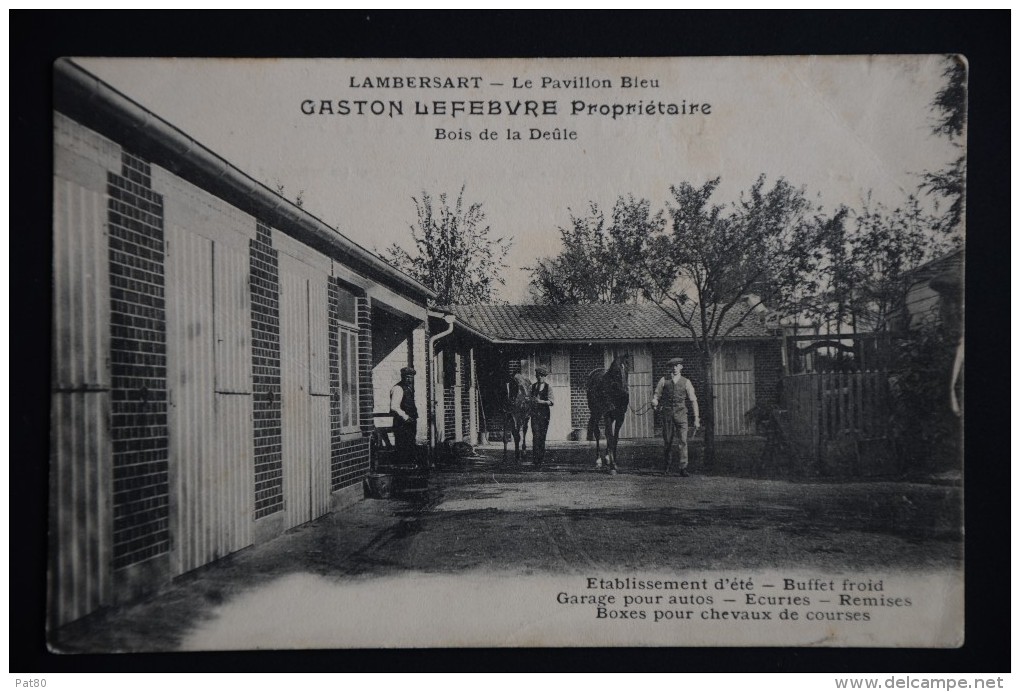 LAMBERSART Pavillon Bleu Gaston LEFEBVRE BOIS DE DEULE  Boxes Pour Chevaux De Courses - Lambersart