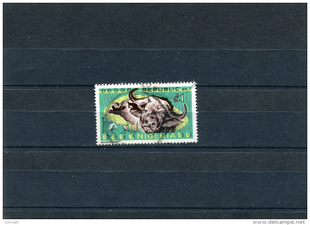 NIGERIA 1965 AFRICAN BUFFALO.CTO/USED. - Nigeria (1961-...)